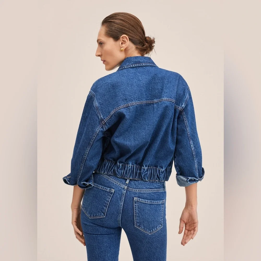MANGO Oversize denim jacket - Picture 6 of 12